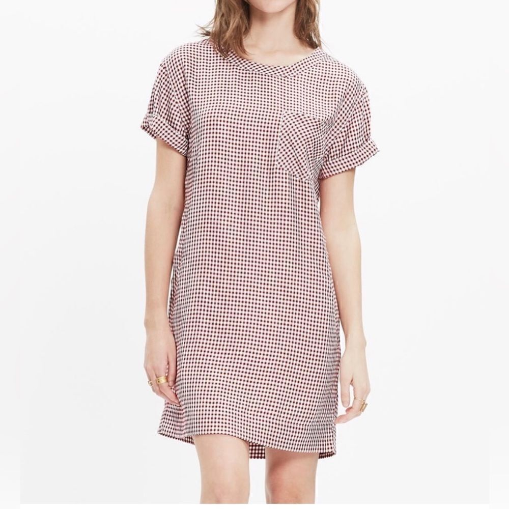 Madewell Filmscore Gingham Check Shirt Dress - Sz S